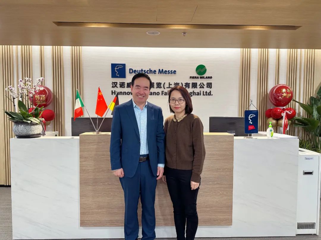 马增荣赴汉诺威米兰展览(上海)有限公司走访调研